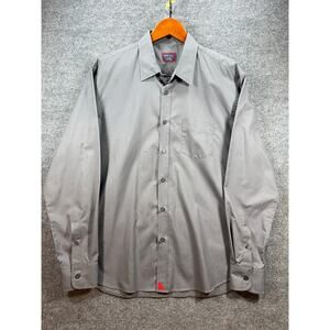 UNTUCKit Button Up Dress Shirt Men's XL Gray Long Sleeve Business Formal